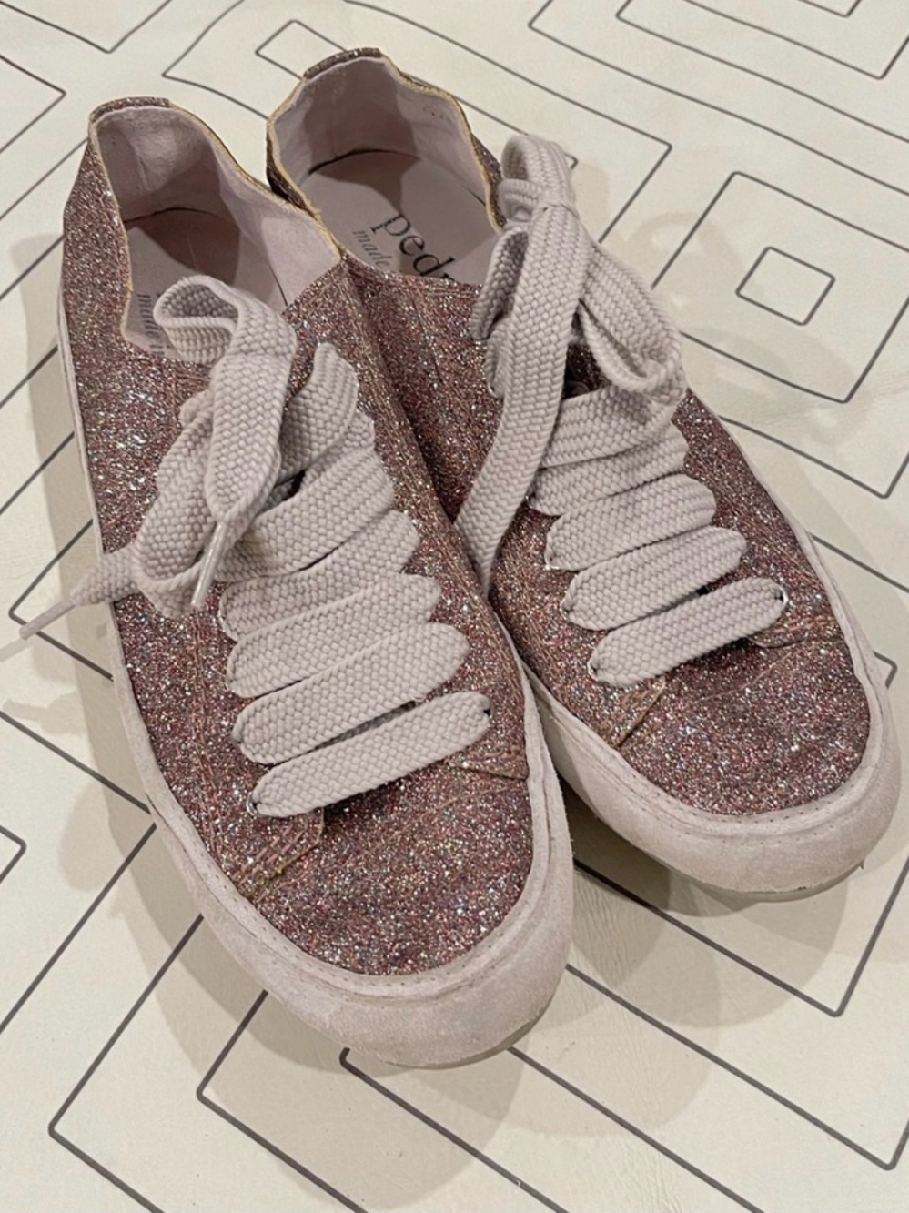 Pedro Garcia Parson Glitter Sneakers. Women’s Sz 9.5